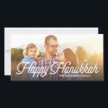 Fullt Photo Script Lycklig Hanukkah-fotokort Julkort<br><div class="desc"></div>