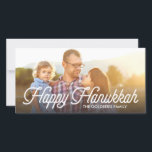 Fullt Photo Script Lycklig Hanukkah-fotokort Julkort<br><div class="desc"></div>