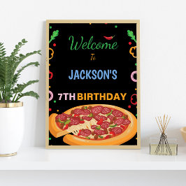 Fullt Pizza Party Signs Poster