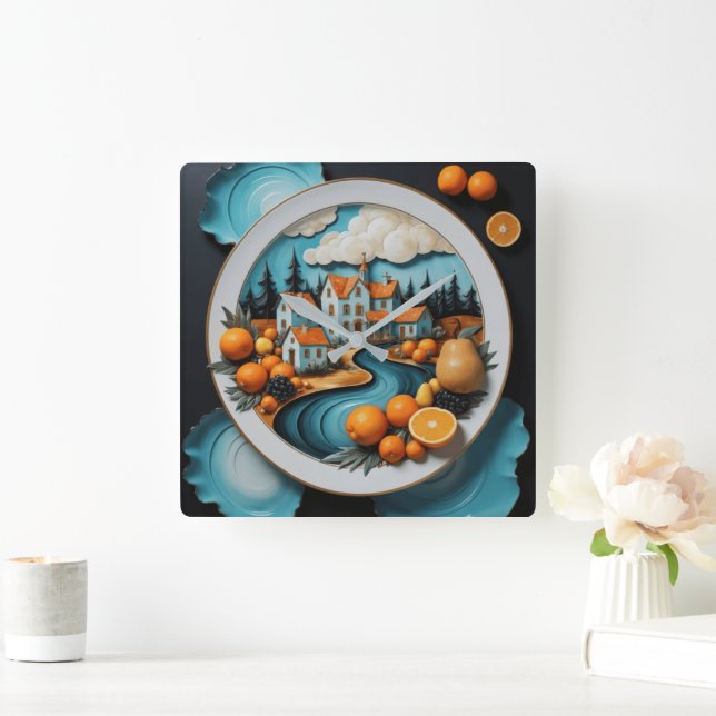 Fullt Plate Fyrkantig Klocka (Hem)