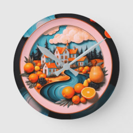 Fullt Plate Rund Klocka