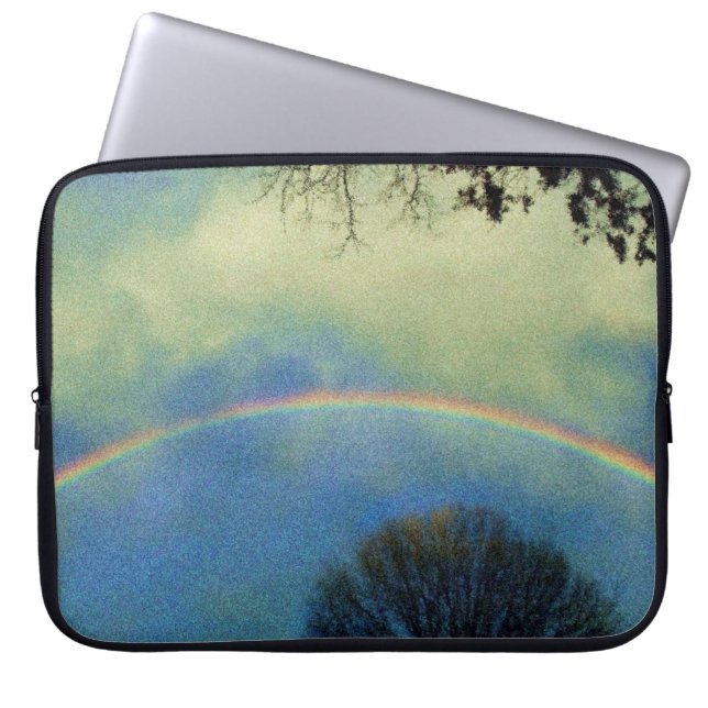 Fullt rainbow i Seurat stil Laptop Sleeve (Framsidan)