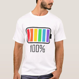 Fullt, regnbåge färg t shirt