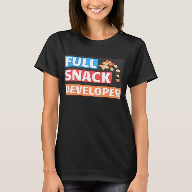 FULLT SNACK DEVELOPER - DEVELOPER PUN T SHIRT (Framsida)