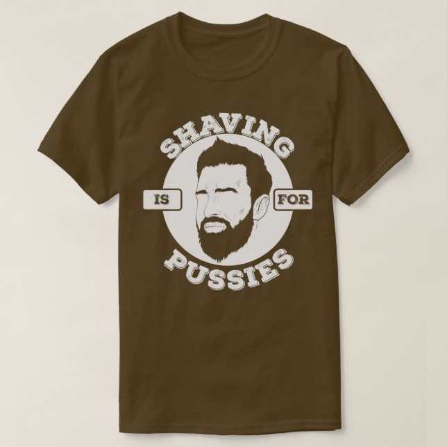 Fullt som rakar skägget är för pusider t shirt (Design framsida)