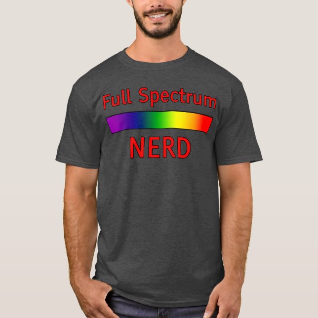 Fullt Spectrum Nerd roligt T Shirt (Framsida)
