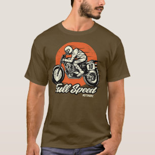 Fullt Speed Motorcykel T Shirt