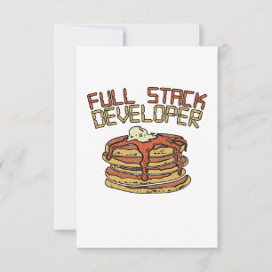 Fullt Stack Developer Software Programmer Pun Gift Kort