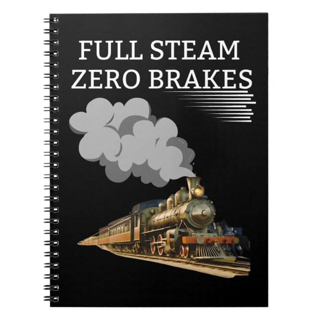 Fullt Steam Zero Breaks Anteckningsbok (Framsidan)