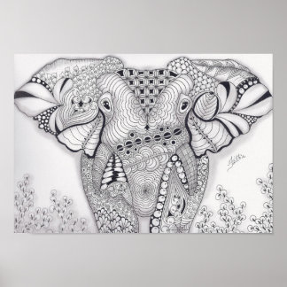 Fullt Storlek Elephant Poster