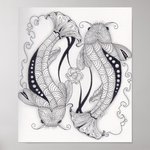 Fullt Storlek Koi Fish Poster