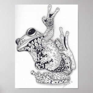 Fullt Storleka Träd Frog Poster