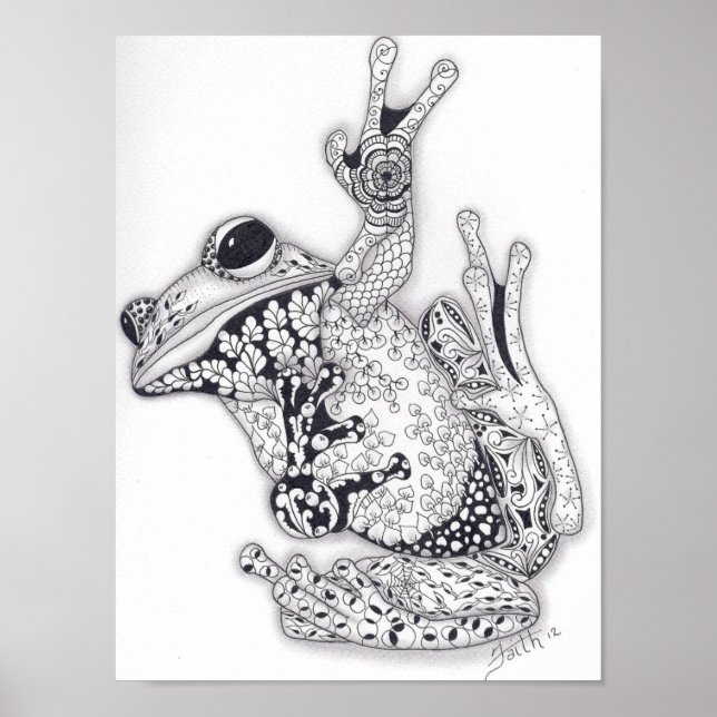 Fullt Storleka Träd Frog Poster (Framsidan)