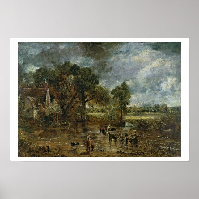 Fullt  studie för "The Hay Wain", 1821 Poster (Framsidan)
