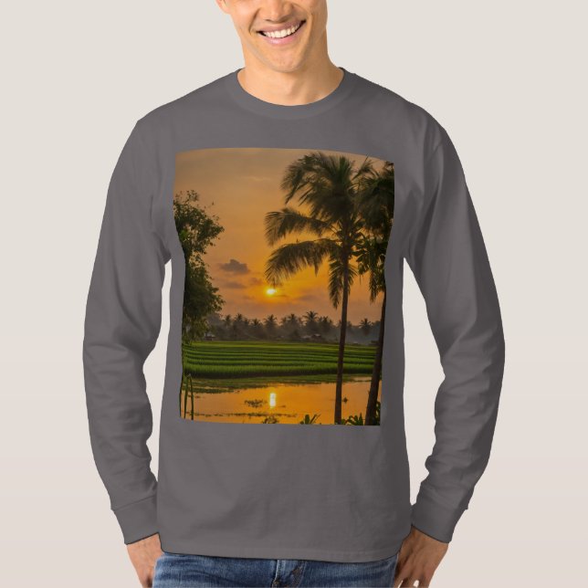 Fullt T-shirt-tryckt design av bästa kvalitet T Shirt (Framsida)