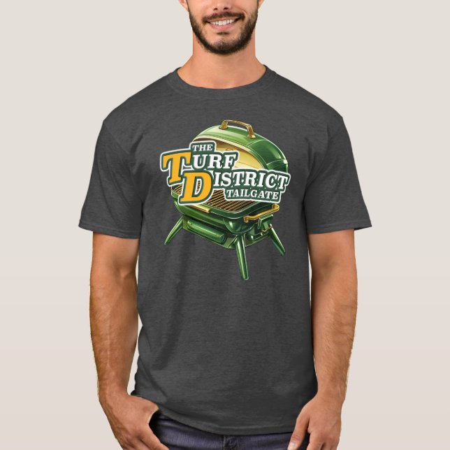 Fullt Tailgate logotyp mörk färg T-Shirt (Framsida)