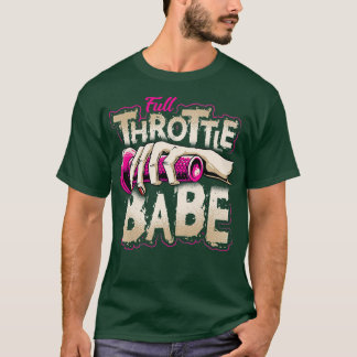 FULLT-THROTTLE BABE Biker Dirt-cycle Motocross Tee