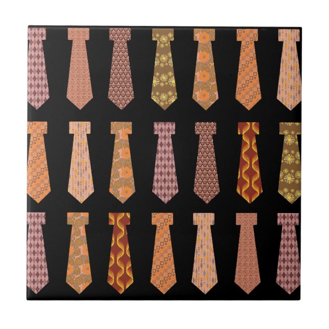 Fullt Ties Herrkläder Mönster Novelty Kakelplatta (Framsidan)