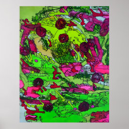 Fullt till Myself Marie Gage Abstrakt Fine Art Poster