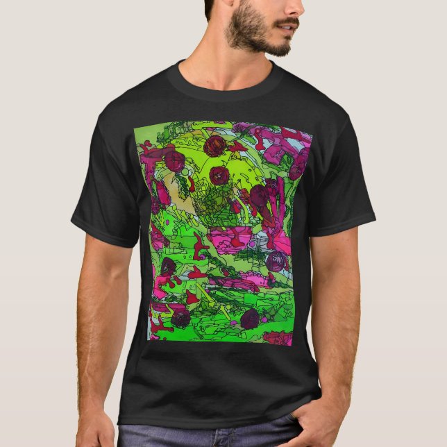 Fullt till Myself Marie Gage Abstrakt Fine Art T Shirt (Framsida)