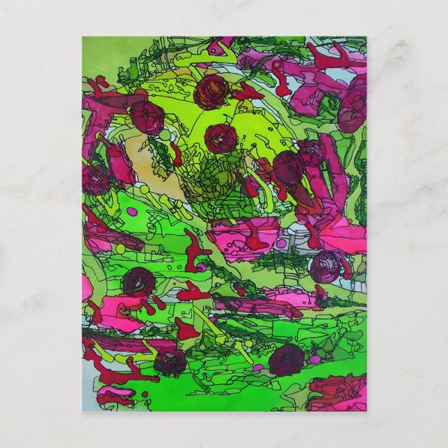 Fullt till Myself Marie Gage Abstrakt Fine Art Vykort (Framsida)