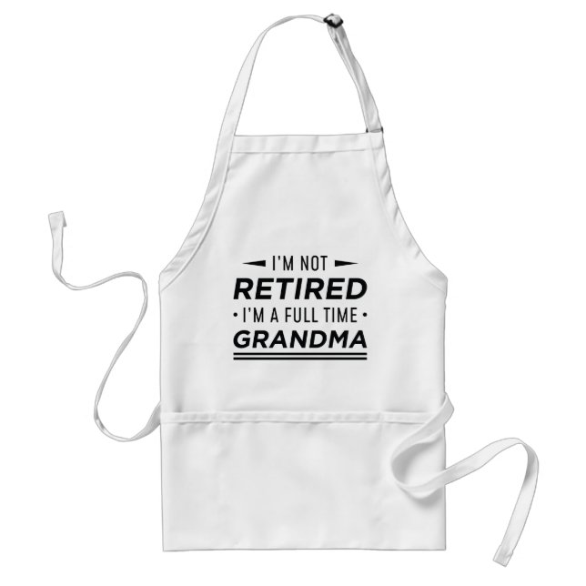 Fullt Time Grandma Förkläde (Framsidan)