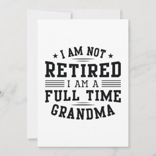 Fullt Time Grandma Tack Kort