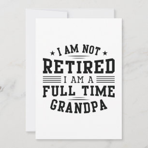 Fullt Time Grandpa Tack Kort