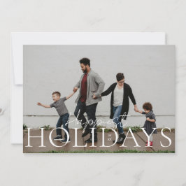 Fullt-utfall med Happiest i skript och stor Helgda Julkort