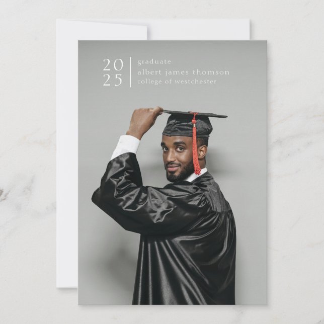 fullt utfaller ett modernt, enkelt foto fet år meddelande (Framsida)