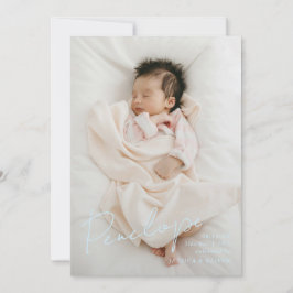 Fullt utfaller modern kalligrafisk baby namn meddelande