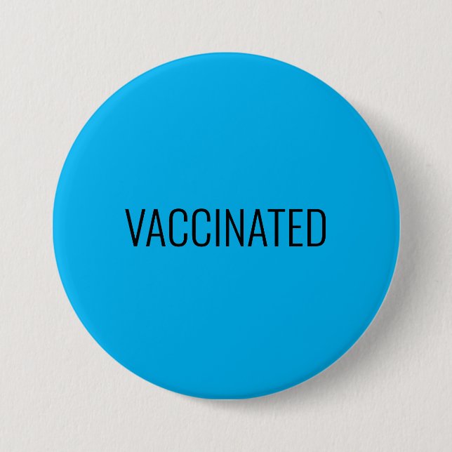 FULLT VACCINERAD BLÅ DESIGN KNAPP (Framsida)