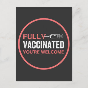 fullvaccinerat, vaccinerat, vaccin, avsluta IT Vykort