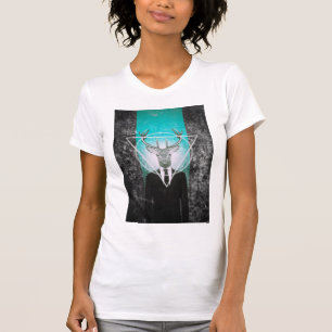 Fullvuxen hankronhjort i kostym t shirt
