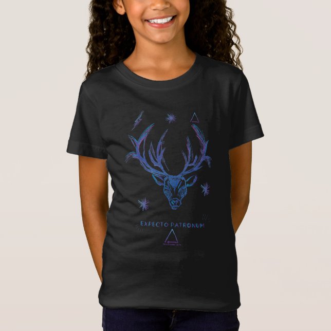 Fullvuxen hankronhjort Patronus för Harry Potter T-shirt (Framsida)