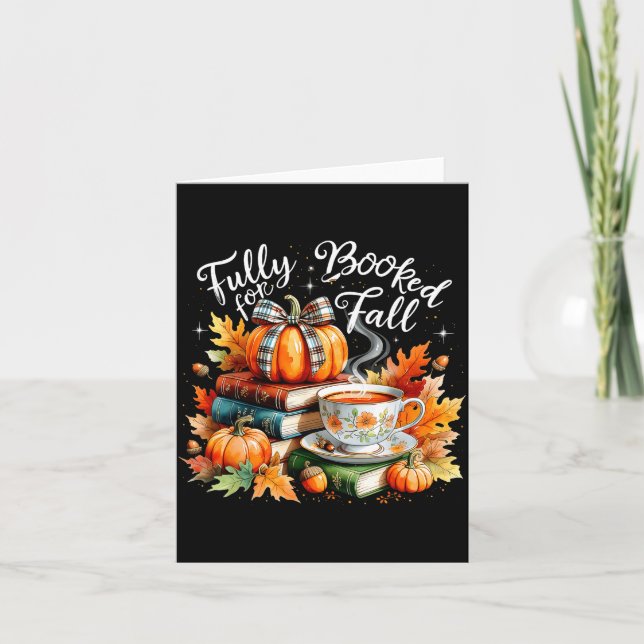 Fully Booked For Fall Cozy Autumn Reading Gift  Kort (Framsida)