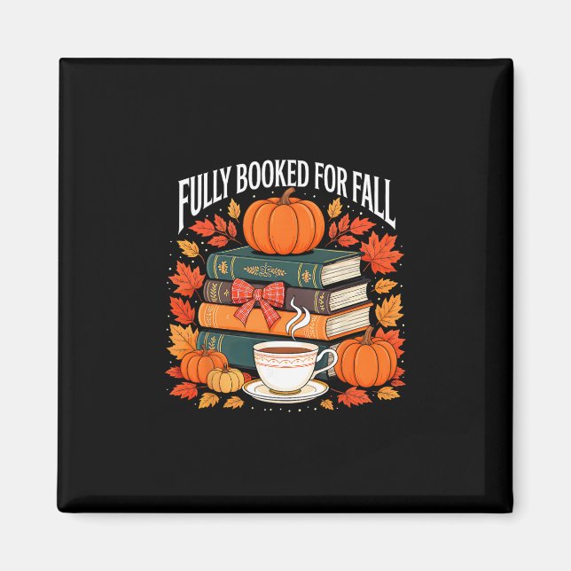 Fully Booked For Fall Teacher Thanksgiving Pumpkin Magnet (Framsidan)
