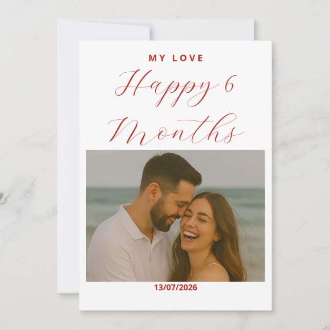 Fully Customizable Anniversary Card for Couple (Framsida)