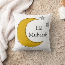 Fully Customizable Eid Mubarak Pillow