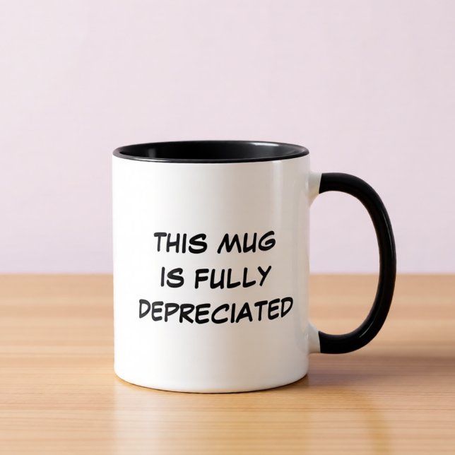 Fully Depreciated Funny Accounting Coffee Mug Mugg (Skapare uppladdad)