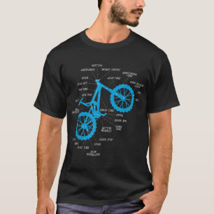 Fully MTB Anatomy - Mountain Bike Parts Kor Cycl T Shirt