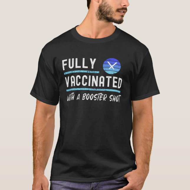 Fully Vaccinated with a Booster Shot  Cool 2020202 T Shirt (Framsida)