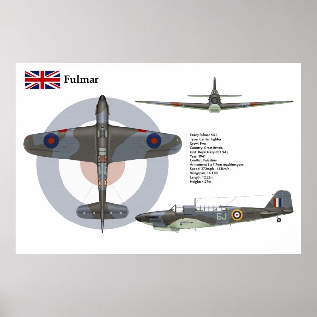 Fulmar 803 Squadron Poster (Framsidan)