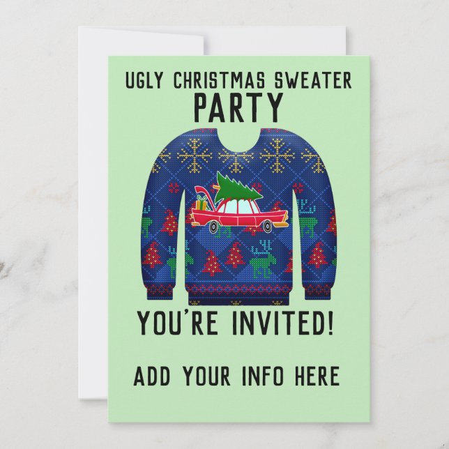 FULSFUL JULFEST INVITATIONER INBJUDNINGAR (Framsida)