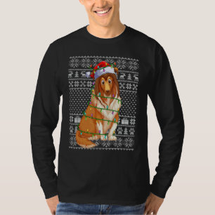 Fulstilig Xmas-tröja Santa Shetland Sheepdog Ch T Shirt