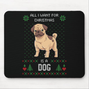 Fulstyg jultröja Pug Fulstyg tröja Hund Musmatta