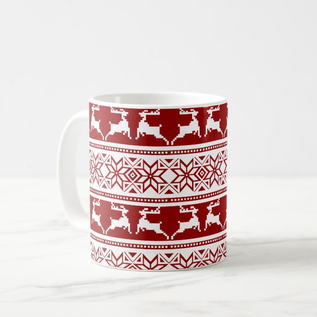 Fulstyg jultröja renar kaffemugg (Framsida vänster)