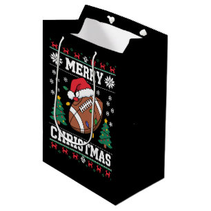Fulstyg Xmas-tröja stil Tomte Amerikansk fotboll