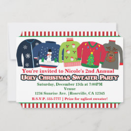 Fulstygsta jultröja julfest inbjudningar