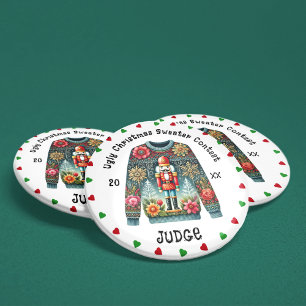 Fult julsötare domare knapp